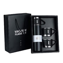 Load image into Gallery viewer, Steel Vacuum Flask Set with 3 Stainless Steel Cups Combo - 500ml