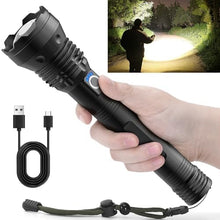 Load image into Gallery viewer, P90 Super Light Rechargeable Flashlight - Long Powerful LED Torch