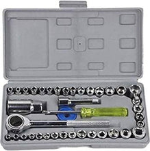 Load image into Gallery viewer, 40pcs combination socket wrench set/ 40 in 1 Pieces Wrench Tool Screwdriver and Socket Kit Set