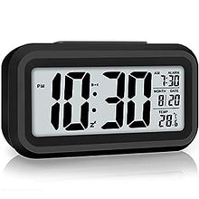 Load image into Gallery viewer, Back light control LCD alarm clock