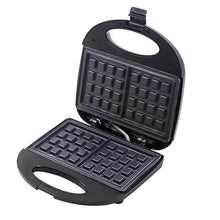 Load image into Gallery viewer, Lifelong Waffle Maker Machine for Home/750W Mini Waffle Cone Maker with Non Stick Coating and Cool Touch Handle/2 Belgian Waffles in Minutes(Black - LL105W)