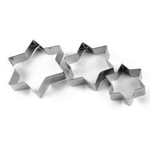 Load image into Gallery viewer, Stainless Steel Cookie Cutter with 4 Shape 3 Sizes Heart Round Star and Flower, 12 Pieces