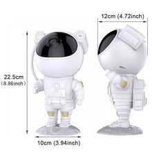 Load image into Gallery viewer, Astronaut Galaxy Projector Night Light with Remote Control Timer 360° Adjustable Kids Astronaut Led Lamp for Baby Adults Bedroom, Gaming Room, Home Party, Plastic, Multicolour