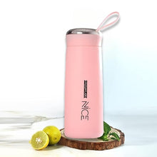 Load image into Gallery viewer, Nice Water Bottle/Glass Water Bottle for Hot and Cold Drinks/Leak Proof & Durable/Glass Inner Liner with Silicone Plastic Shell Bottles