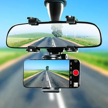 Load image into Gallery viewer, Car Rearview Mirror Holder Phone Bracket Car Phone Holder 360 Rotation for Universal Cell Phone Holder
