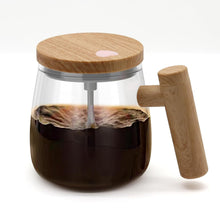 Load image into Gallery viewer, Coffee Mug, Glass Electric High Speed Mixing Cup, Automatic Mixing Mug Rotating, 400ml Battery Powered Stirring Cup to Stir Coffee/Milk/Protein Powder at Desk