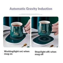 Load image into Gallery viewer, Ceramic Coffee Mug Warmer Electric Heater Smart Cup