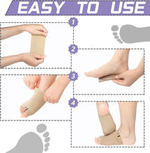 Load image into Gallery viewer, Soft Elastic Arch Foot Brace Gel Pad Inside Feet Brace Plantar Metatarsal Compression Sleeve for Pain Relief