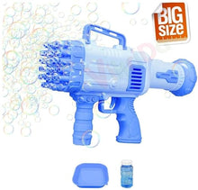 Load image into Gallery viewer, 32 Holes Bubble Gun with Bubble Solution/Rocket Boom Bubble Gun/Bubble Makers for Kids