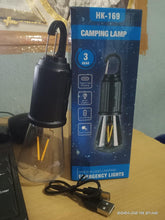 Load image into Gallery viewer, HK-169 Camping Lamps Long Range Emergency Lights Portable Top with Hook Camping Bulb Light
