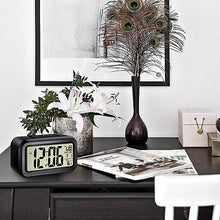 Load image into Gallery viewer, Back light control LCD alarm clock