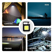 Load image into Gallery viewer, Mutipurpose Keychain Emergency Light - Key chain Led Light | USB Torch Light Rechargeable | Portable Key Chain Emergency Light for Camping Car Repairing, Bottle Opener | Magnetic Pocket Light