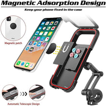 Load image into Gallery viewer, Premium Waterproof Bike Phone Holder 360° Rotation Motorcycle Waterproof Phone Case Universal Bicycle Handlebar Phone Mount with Sensitive Touch Screen for All Smartphone