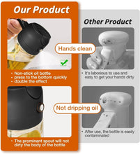 Load image into Gallery viewer, Glass Oil Sprayer and Dispenser Bottle, Premium Nozzle (2 IN 1 OIL DISPENSER AND SPRAYER)