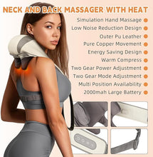 Load image into Gallery viewer, Massagers For Neck&Shoulder With Heat, Neck Massager, Shiatsu Neck&Back Massager With Heat Electric Shoulder Massagers, Deep 5D Kneading Simulated Manual Massage