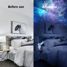 Load image into Gallery viewer, Astronaut Galaxy Projector Night Light with Remote Control Timer 360° Adjustable Kids Astronaut Led Lamp for Baby Adults Bedroom, Gaming Room, Home Party, Plastic, Multicolour