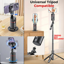 Load image into Gallery viewer, Auto Face Tracking Tripod,360° Rotation Mobile Holder for Smart Video&Photo Shooting with Remote,No App Needed,Gimbal Stabilizer with Gesture Control for Vlog,Streaming & Video Recording,Black