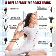 Load image into Gallery viewer, Blueidea 32 Speed Massage Gun, 8 Attachments, Type-C Charging, Full Body Massager, Deep Muscle Massager, for Pain Relief and Relaxation of Neck, Shoulder, Back, Foot for Men & Women