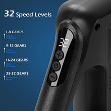 Load image into Gallery viewer, Blueidea 32 Speed Massage Gun, 8 Attachments, Type-C Charging, Full Body Massager, Deep Muscle Massager, for Pain Relief and Relaxation of Neck, Shoulder, Back, Foot for Men & Women