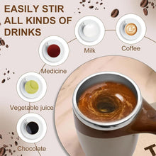 Load image into Gallery viewer, Self Stirring Magnetic Coffee Mug | Automatic Self Stirring Coffee Mug with Stainless Steel Inner | Automatic Stirring Mug for Coffee, Milk, Cocoa & Drinks