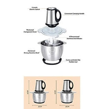 Load image into Gallery viewer, Multifunction Stainless Steel Electric Food Processor Blender/Mixers/Grinder/Cutter