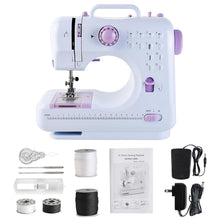 Load image into Gallery viewer, Sewing Machine for Beginners & Kids, Mini Portable Sewing Machines with 12 Built-in Stitch Patterns, 2-Speed Foot Pedal, Perfect for Teaching Daughter Granddaughter to Sew