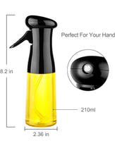 Load image into Gallery viewer, Oil Sprayer for Cooking, 210ml Glass Oil Dispenser Bottle Spray Mister, Refillable Food Grade Oil Vinegar Spritzer Sprayer Bottles for Kitchen.