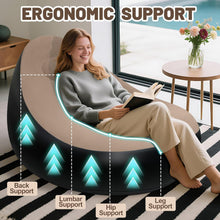 Load image into Gallery viewer, Inflatable Sofa with Household Air Pump - Air Couch Chair with Footstool for Indoor&Outdoor in Livingroom Bedroom Readingroom Office Balcony Garden Courtyard