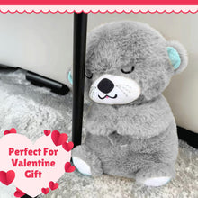 Load image into Gallery viewer, Breathing Teddy Otter Glowing Music for Baby Sensory Sleep Lights Rhythmic Simulation Plush for Babies Kids Soothing Sound and Dรฉcor Item Specialy for Valentine Gift