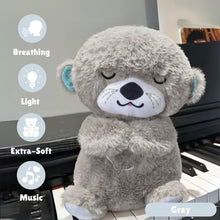 Load image into Gallery viewer, Breathing Teddy Otter Glowing Music for Baby Sensory Sleep Lights Rhythmic Simulation Plush for Babies Kids Soothing Sound and Dรฉcor Item Specialy for Valentine Gift