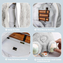 Load image into Gallery viewer, Breathing Teddy Otter Glowing Music for Baby Sensory Sleep Lights Rhythmic Simulation Plush for Babies Kids Soothing Sound and Dรฉcor Item Specialy for Valentine Gift