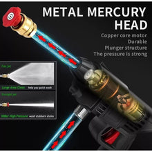 Load image into Gallery viewer, Double 48V Portable Pressure Washer with Rechargeable Battery12000mah Cordless Pressure Washer Gun Cordless Power Washer Gun | Handheld Pressure Washer for Car Floor Cleaning Car Washer Gun (Double  Battery)
