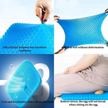 Load image into Gallery viewer, Rubber Gel Soft Egg Cushion Sitter, Soft Breathable Honeycomb Cushion Memory Seat Pillow, Hips Promotes Venting &amp; Good Sitting Posture for Office Chair Car Sitter Wheelchair (1 Pcs)
