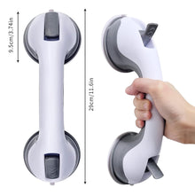 Load image into Gallery viewer, 12' Portable Grab Bars for Bathroom,Ultra Grip Dual Locking Shower Handles for Elderly,Safety Suction Grab Bars for Shower,Balance Assit Hand Rail Support,Injury,Senior,Kids(Gray, 12"-Pack of 1)