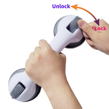 Load image into Gallery viewer, 12' Portable Grab Bars for Bathroom,Ultra Grip Dual Locking Shower Handles for Elderly,Safety Suction Grab Bars for Shower,Balance Assit Hand Rail Support,Injury,Senior,Kids(Gray, 12"-Pack of 1)