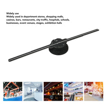 Load image into Gallery viewer, LED Holographic Fan, 3D Hologram Advertising Machine WiFi Control 234 LED Beads 512x234P Resolution for Party for Android for iOS for Shop (EU Plug)