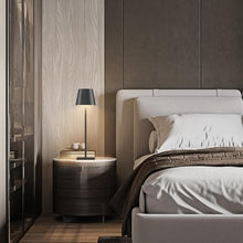 Load image into Gallery viewer, 2 Pack LED Cordless Table Lamp, Rechargeable Battery Desk lamp 5000mAh Battery Operated Stepless Dimming Modern Portable Table Light for Restaurant/Dinner/Table/Bedroom/Outdoor IP54 Waterproof (Black)