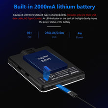 Load image into Gallery viewer, LED Video Light Camera Light Laptop Light for Zoom Meeting Photography Lighting 100 LED Beads with Clip Dimmable and Rechargeable for Camera Selfie Stick Tripod Laptop Mobile Phone LED Light