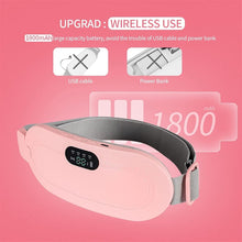 Load image into Gallery viewer, Portable Cordless Heating Pad, Electric Waist Belt Device, Fast Heating Pad with 3 Heat Levels and 3 Massage Modes, Back or Belly Heating Pad for Women and Girl