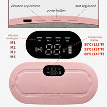 Load image into Gallery viewer, Portable Cordless Heating Pad, Electric Waist Belt Device, Fast Heating Pad with 3 Heat Levels and 3 Massage Modes, Back or Belly Heating Pad for Women and Girl