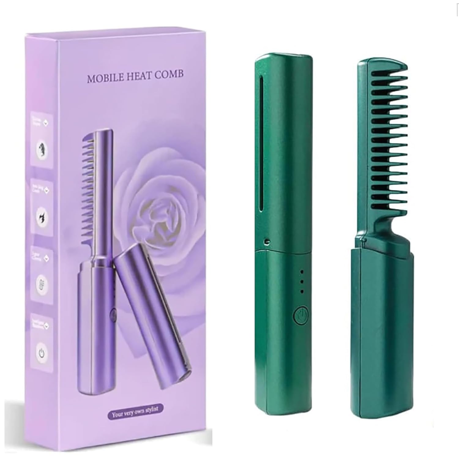 Best Rechargeable Mini Hair Straightener Mobile Heat Comb For