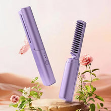 Load image into Gallery viewer, Best Rechargeable Mini Hair Straightener & Mobile Heat Comb For Women - Compact, Portable, Fast-Heating