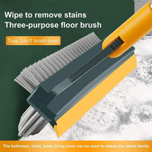 Load image into Gallery viewer, Bathroom Cleaning Brush with Wiper Upgraded 3 in 1 Tiles Cleaning Brush Bathroom Brush with Long Handle 180° Rotate Bathroom Floor Cleaning Brush Bathroom Cleaning Accessories