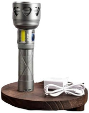 Load image into Gallery viewer, MZ M-978 Zoomable Metal LED Torch Aluminum Body with 2000 lumens, Long-Lasting, Waterproof USB Rechargeable, Bright Light