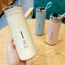 Load image into Gallery viewer, Nice Water Bottle/Glass Water Bottle for Hot and Cold Drinks/Leak Proof & Durable/Glass Inner Liner with Silicone Plastic Shell Bottles