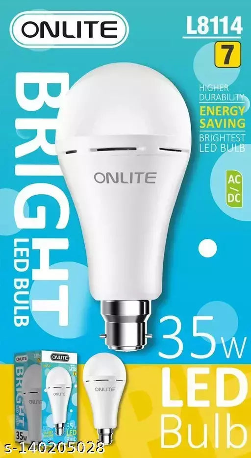 35Watt Rechargeable LED Bulb Extra Bright Light AC / DC