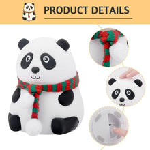 Load image into Gallery viewer, Panda Night Lamp, Panda Touch Silicone Lamp, 7 Colour Changing Light For Kids Bedroom, Usb Rechargeable,Birthday Gift For Girls And Boys (Close Eye), Multicolor, led