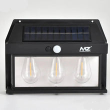Load image into Gallery viewer, Solar Wall Lights Outdoor Wireless Dusk to Dawn Lights Solar Wall Lantern Fixture 3 Modes & Motion Sensor Waterproof Exterior