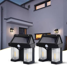 Load image into Gallery viewer, Solar Wall Lamp Dual Core Wireless Dusk to Dawn Motion Sensor Sconce Light