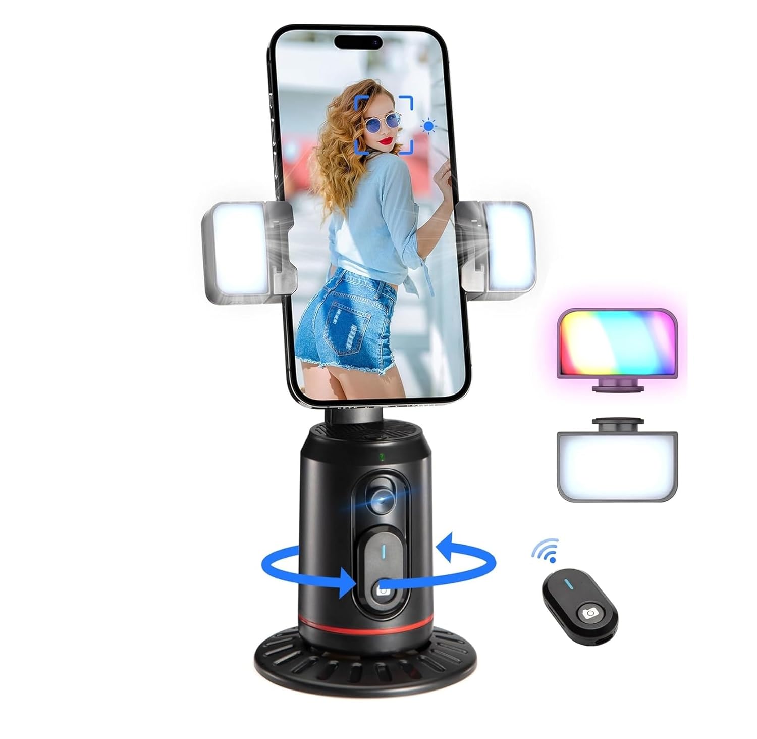Q02 Auto Face Tracking Mobile Phone Holder, 360° Rotation Gimbal